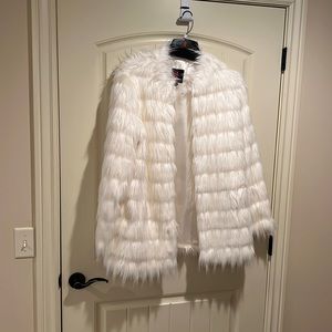 Faux fir (polyester). Dress jacket.   Women’s 1X